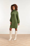 SMASHED LEMON Green Cable Knit Dress