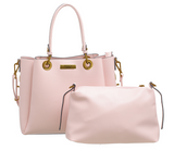 BESSIE LONDON Pink Classic Bag-In-Bag Tote
