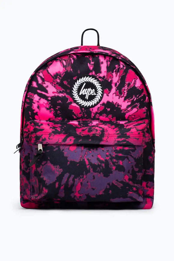 HYPE Pink Fade Tie Dye Backpack