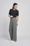 PINNS Grey Stripe Wide Leg Trousers