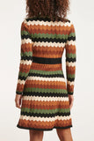 SMASHED LEMON Autumnal Knitted Dress