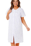 MARLON Blue Swirl Leaf Nightdress