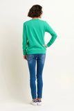 BRAKEBURN Green Star Crew Neck Sweatshirt