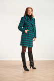 SMASHED LEMON Green & Cobalt Check Coat