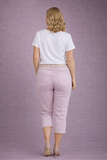 CLAUDIA C Pink Cropped Jeans