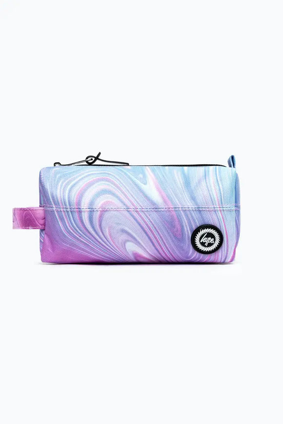 HYPE Teal & Purple Marble Pencil Case