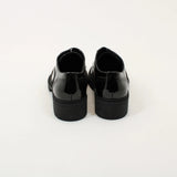 TEDS Aston Black Patent Chunky Laced Shoe