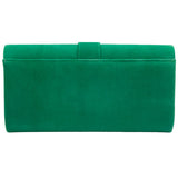 LOTUS Aletta Green Suede Clutch Bag