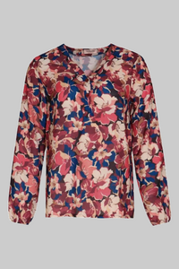 ACTUELLE Pink & Blue Floral Blouse