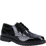 HUSH PUPPIES Verity Black Patent Brogue