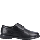 HUSH PUPPIES Verity Black Leather Laced Shoe