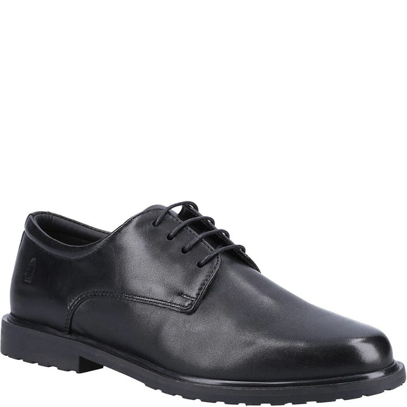 HUSH PUPPIES Verity Black Leather Laced Shoe