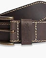 Wrangler Stitched Belt Brown