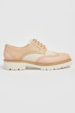 POD Kortney Pink Leather Lace Up Brogue