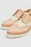 POD Kortney Pink Leather Lace Up Brogue