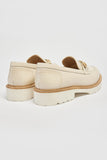 POD Kendal Off White Leather Loafers