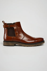 WALSH LEATHER ZIP CHELSEA BOOTS POD