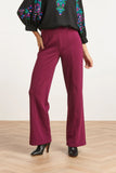 SMASHED LEMON Purple Wide Leg Trousers