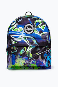 HYPE Black & Blue Graffiti Backpack