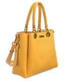 BESSIE LONDON Yellow Classic Bag-In-Bag Tote