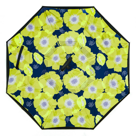 Flowers Pattern Upside down Umbrella