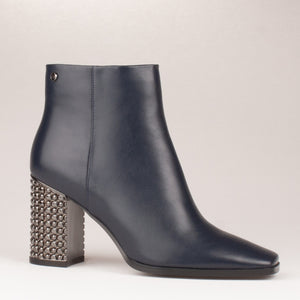 ZANNI & CO Bilqas Navy Block Heel Boot