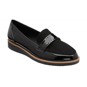 LOTUS Cambridge Black Loafer