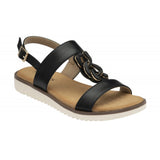 LOTUS Joana Black Sling Back Sandal