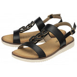LOTUS Joana Black Sling Back Sandal
