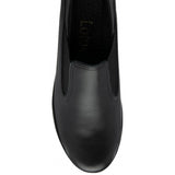 LOTUS Delmar Black Leather Wedge Shoe