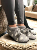 Happy Hearts Grey Super Cosy Slipper Socks