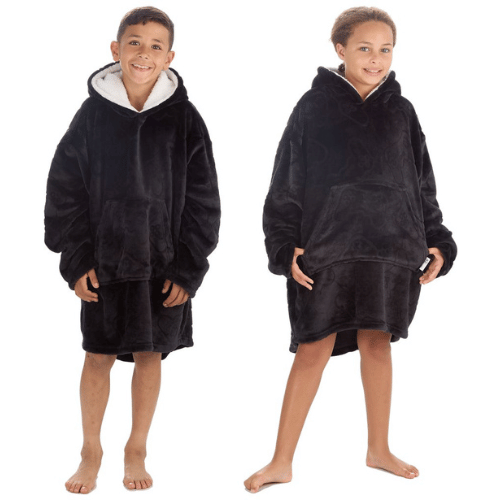 Kids Embossed Gaming Design Oversized Snuggle Hoodie