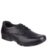 HUSH PUPPIES Vincente Black Leather Laced Shoe