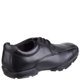 HUSH PUPPIES Vincente Black Leather Laced Shoe