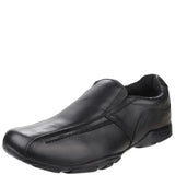 HUSH PUPPIES Bespoke Black Slip On Shoe