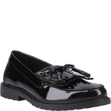 HUSH PUPPIES Kiltie Black Patent Loafer