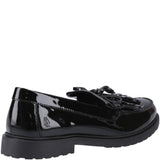 HUSH PUPPIES Kiltie Black Patent Loafer