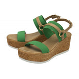 LOTUS Lilliana Green Wedge Sandal