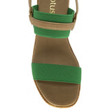 LOTUS Lilliana Green Wedge Sandal