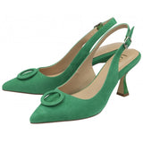 LOTUS Delfina Green Suede Sling Back Shoe