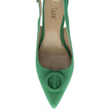 LOTUS Delfina Green Suede Sling Back Shoe