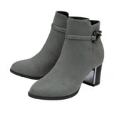 LOTUS Autumn Grey Heeled Ankle Boot