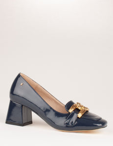 KATE APPLEBY Heathfield Navy Patent Square Toe Shoe