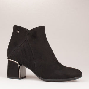 ZANNI & CO Heluan Black Block Heel Boot