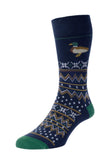 HJ HALL HJ45 Country Animal Fairisle Socks (More Designs)