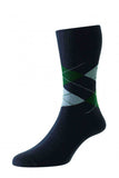 HJ HALL HJ644 Argyle Comfort Top Socks (More Colours)