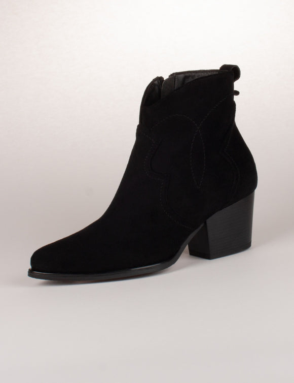 TOMMY BOWE Holey Stealth Black Ankle Boot