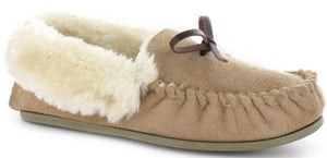 ELLA HOPE Beige Moccasin Slipper