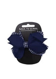 Gingham Style Hair Bow - MORE COLOURS
