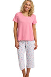 INDIGO SKY Pink Beach Short Sleeve Pyjama Set